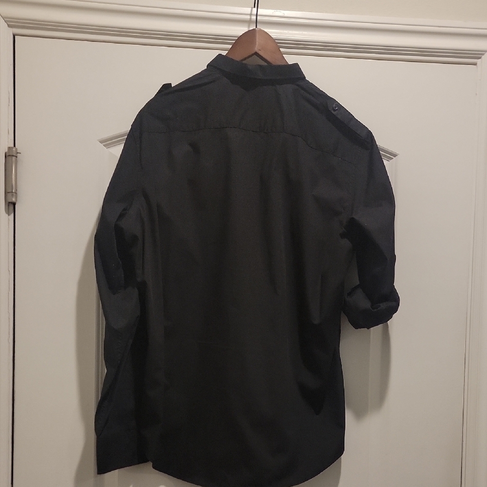 Black Button-Up Shirt - Picture 2 of 2